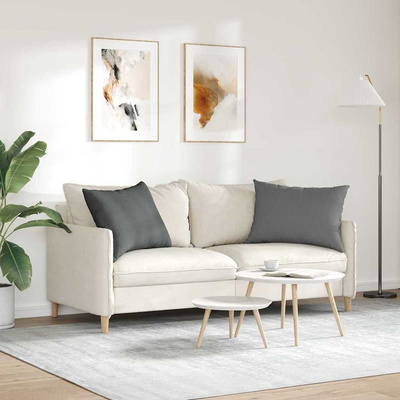 Poduszki na sofę 2 pcs Ciemnoszary 70 x 50 cm tkanina