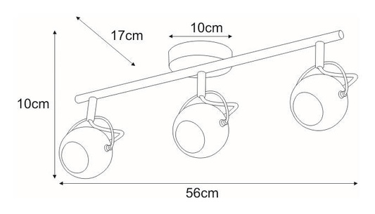 / spot K-8002/3 CHR z serii SALVA CHROM Reflektor