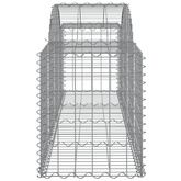 Kosze gabionowe, 11 szt, 200x50x60/80 cm, galwanizowane żelazo