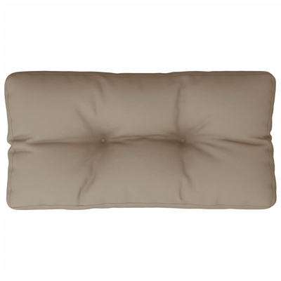 Poduszka na siedzisko z palet, taupe, 70x40x12 cm, tkanina