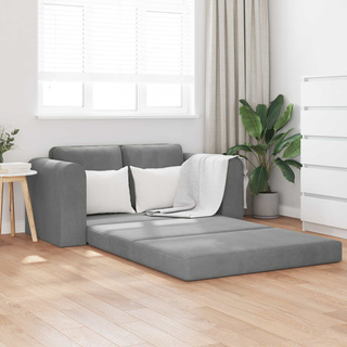 Sofa Bed Ciemnoszary 148 x 71 x 83 cm Aksamit