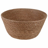 Doniczka z uchwytami naturalny ? 32 x 32 cm 100% Trawa morska