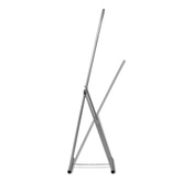 vidaXL Wolnostojące lustro podłogowe, prostokątne, szare