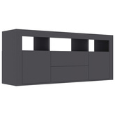 vidaXL Szafka pod TV, szara, 120x30x50 cm, materiał drewnopochodny