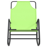 vidaXL Leżaki bujane, 2 szt., zielone, stal i tworzywo textilene