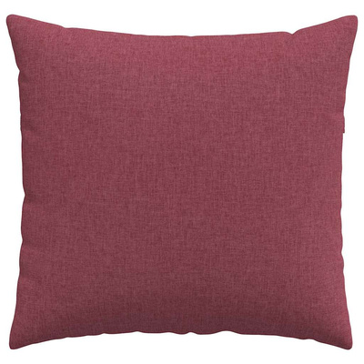 Poduszki na sofę 2 pcs Czerwone wino 45 x 45 cm tkanina