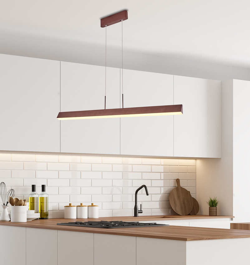 Lampa wisząca LED liniowa COCONUT - minimalistyczna lampa nad stół