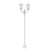 Lampa ogrodowa Biały 68 x 20 x 235 cm Aluminium i szkło
