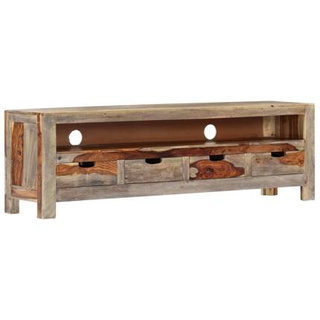 vidaXL Szafka pod TV z litego drewna sheesham, 130 x 30 x 40 cm