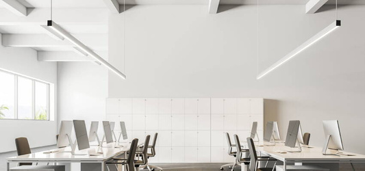Oprawa liniowa LED 2260 mm 108W srebrna ściemnialna DALI