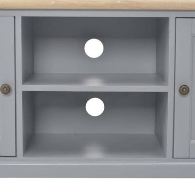 vidaXL Szafka pod TV, szara, 120 x 30 x 40 cm, drewniana