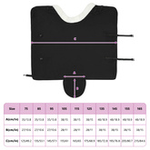 Koc dla Koni Czarny 85 cm Polarowy fleece