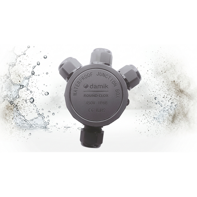 DAMIK ROUND CLOX 04A IP68 450V Puszka Łączeniowa Hermetyczna Czterodrożna