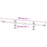 Drzwi przesuwne 90 x 210 cm Lite drewno sosnowe