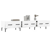 vidaXL Szafka pod TV, biała, 150x36x30 cm, materiał drewnopochodny wariant 7