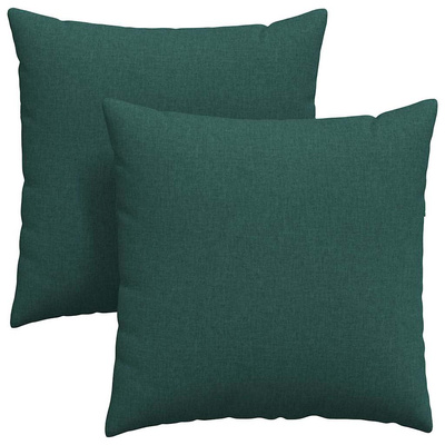 Poduszki na sofę 2 pcs Ciemna zieleń 80 x 80 cm tkanina