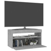 vidaXL Szafka pod TV z oświetleniem LED, szarość betonu, 75x35x40 cm