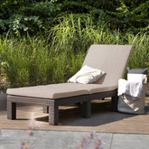 Keter Leżak Daytona z poduszką, brązowy