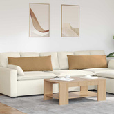 Poduszki na sofę 2 pcs Brązowy 120 x 40 cm Tkanina sztruksowa