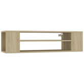 Wisząca szafka TV, dąb sonoma, 100x30x26,5 cm