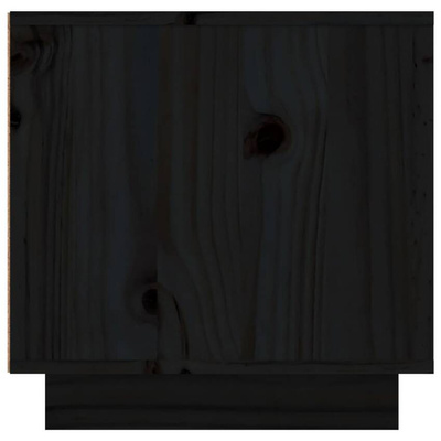 vidaXL Szafka pod TV, czarna, 156x40x40 cm, lite drewno sosnowe