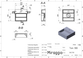 Umywalka TONI 300 MIRASOFT