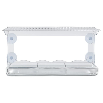 vidaXL Karmniki dla ptaków, na parapet, 2 szt., akryl, 30x12x15 cm