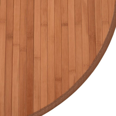 vidaXL Dywan okrągły, brązowy, 100 cm, bambusowy