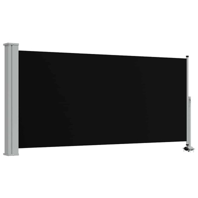 Tarasowa, zwijana markiza boczna, 120 x 300 cm, czarna