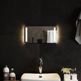 vidaXL Lustro łazienkowe z LED, 40x20 cm