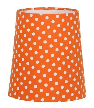 Abażur do lampki Colina E14 stal/tkanina pomarańczowy 77-20147