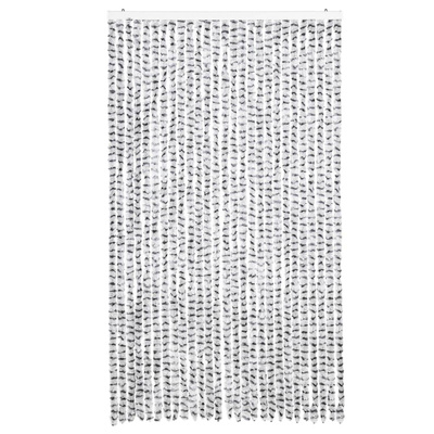 Zasłona przeciwko owadom, jasnoszaro-ciemnoszara, 118x220 cm