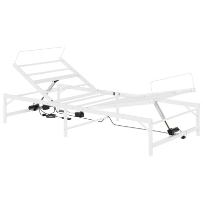 Elektro Regulowany Stelaż Łóżka Biały 75 x 190 cm Stal