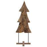 Choinka z podstawą Brązowy 90 cm Lite drewno tekowe