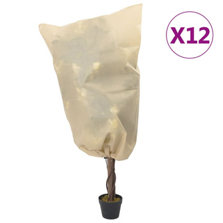 Kaptury na rośliny, ze ściągaczami, 12 szt., 70 g/m?, 0,8x0,8 m
