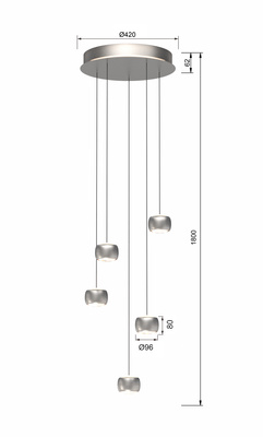 Lampa wisząca QUIBERON 5039-503