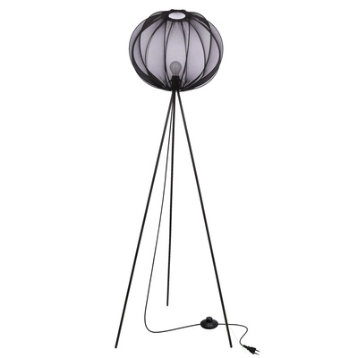 MELLOW lampa podłogowa czarny 1x40W E27 abażur 52 czarny kula 51-41944   