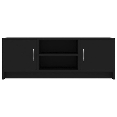 vidaXL Szafka pod TV, czarna, 102x30x37,5 cm, materiał drewnopochodny