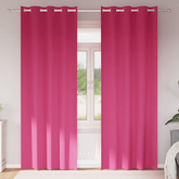 Firany blackout z kółkami 2 pcs Jasnoróżowy 245 x 140 cm