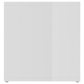 vidaXL Szafka pod TV, wysoki połysk, biała, 72x35x36,5 cm