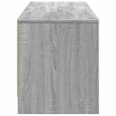 Szafka RTV z LED 165x34x40 cm Szary Sonoma Drewno inżynieryjne