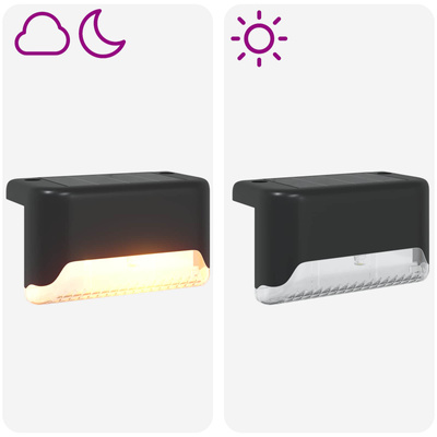 Lampy solarnie zasilane z ostrzem do ziemi 4 szt. Ciepła biel