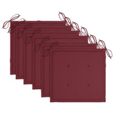 vidaXL Składane krzesła ogrodowe, 6 szt., poduszki, drewno akacjowe