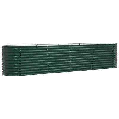 Podniesiony grządka Zielony 400 x 80 x 81 cm Stal