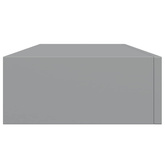Półka ścienna z szufladą, szara, 60 x 23,5 x 10 cm, MDF