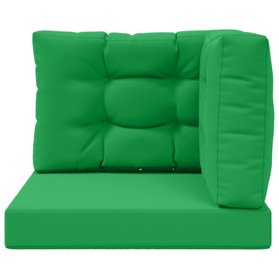 Poduszka do sofy na zewnątrz 3 pcs Zielony Poliester