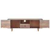 vidaXL Szafka pod TV, 118x30x40 cm, lite drewno akacjowe