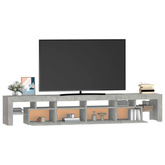 vidaXL Szafka pod TV z oświetleniem LED, szarość betonu, 230x36,5x40cm