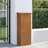 Skrzynka na przesyłki z drzwiami Rdzawy 44,5 x 29 x 110,5 cm