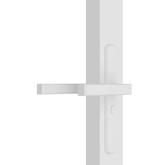 vidaXL Drzwi wewnętrzne, 102,5x201,5 cm, białe, szkło ESG i aluminium